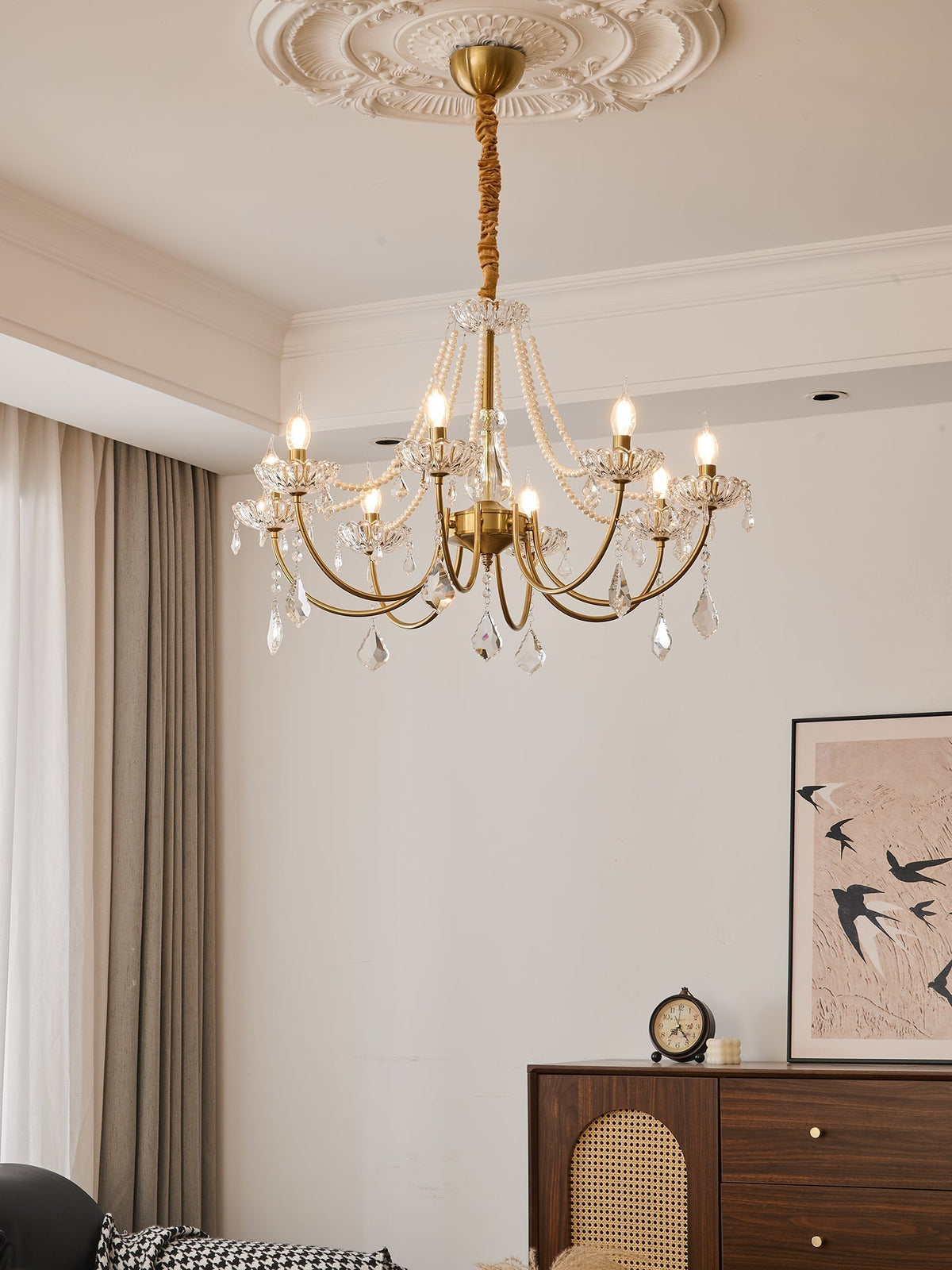Cevaris Postmodern luxe Pearl glas Kroonluchter