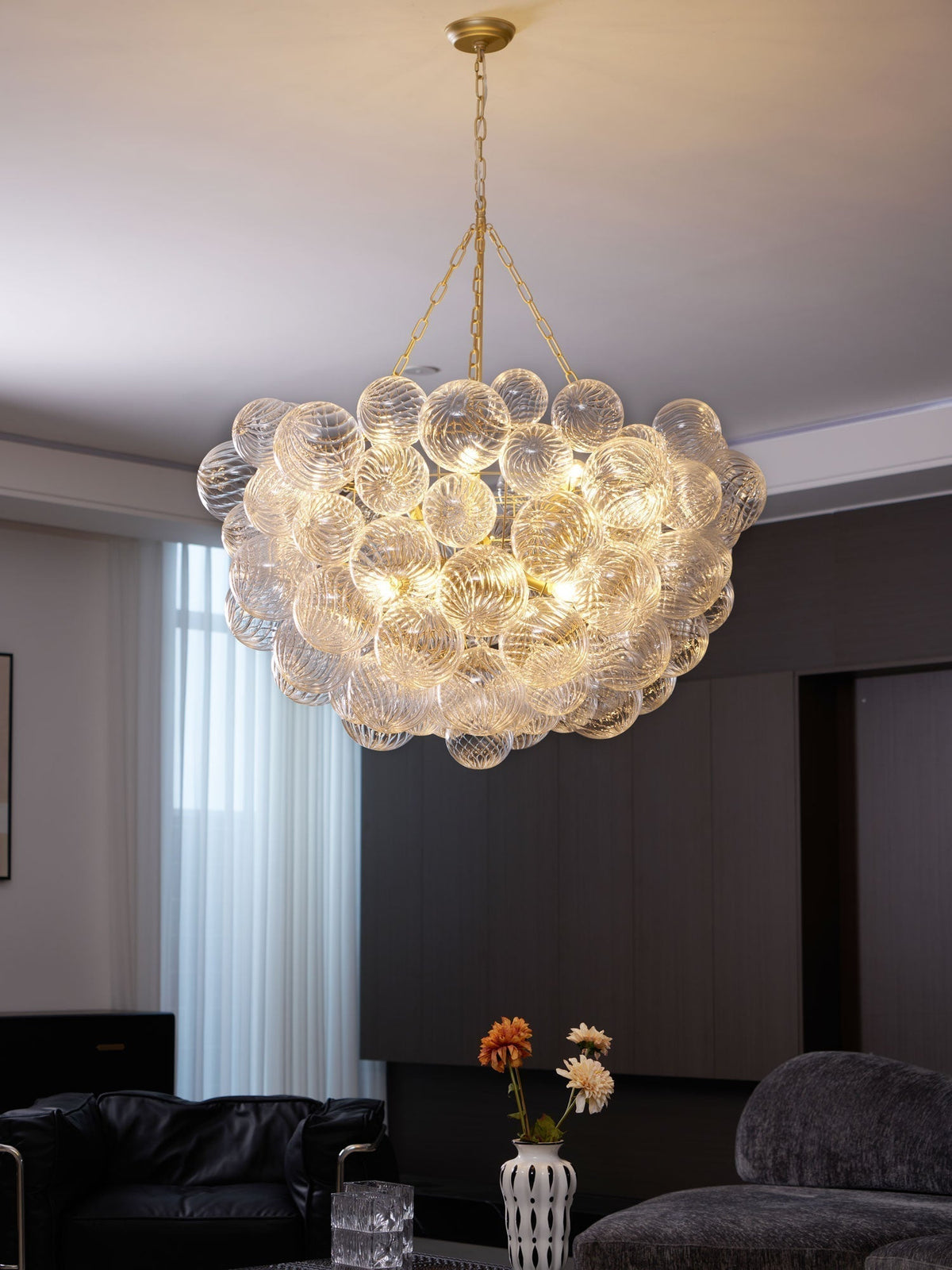 Ben Kroonluchter Glasbal Bubbel Modern
