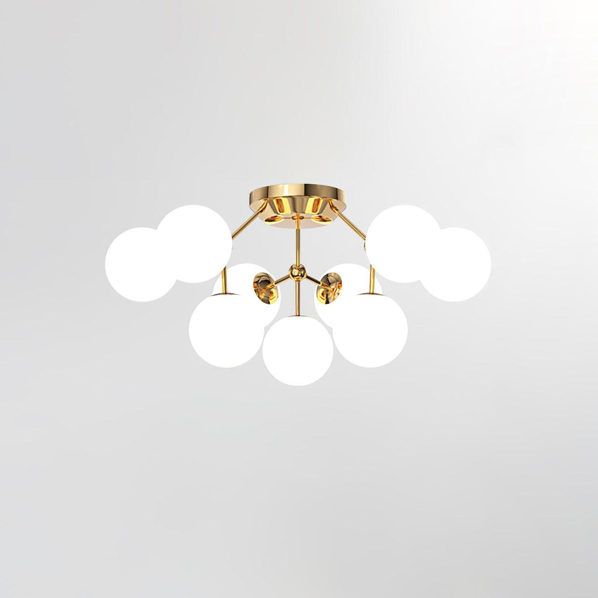Veloel luxe glazen plafondlamp