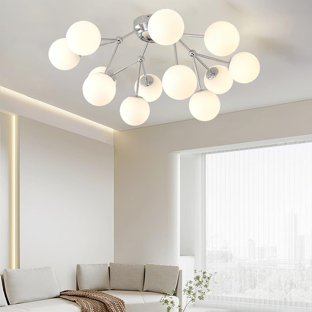 Veloel luxe glazen plafondlamp