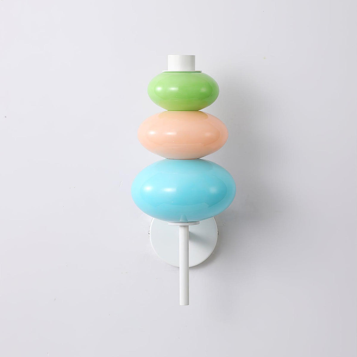 Kiezelvorm modern Glas Wandlamp