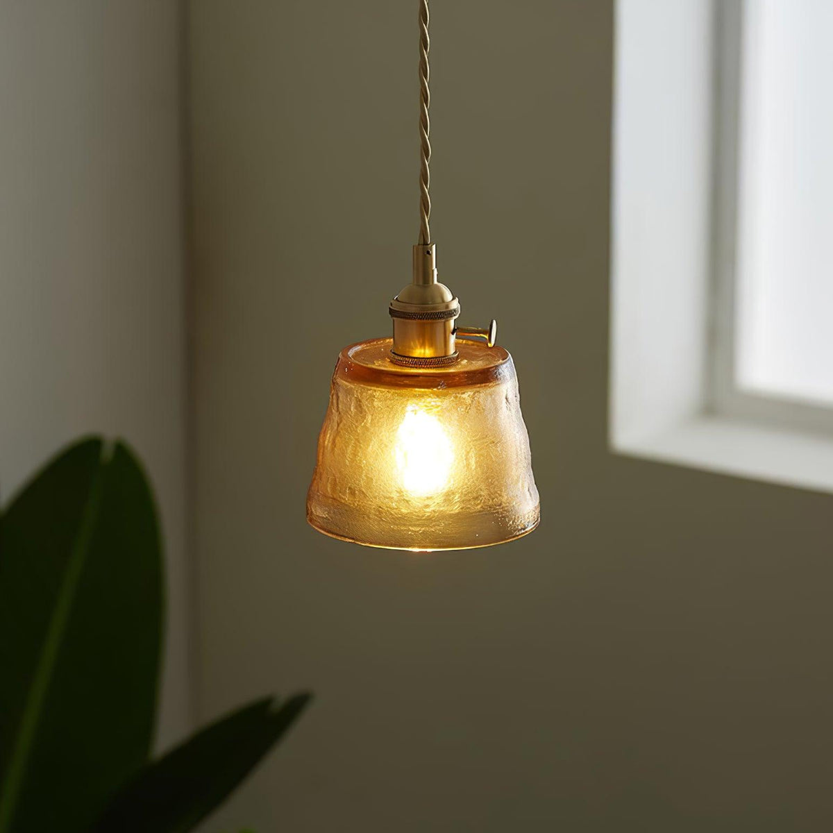 Lioreraya hanglamp van koper glas voor eetkamer