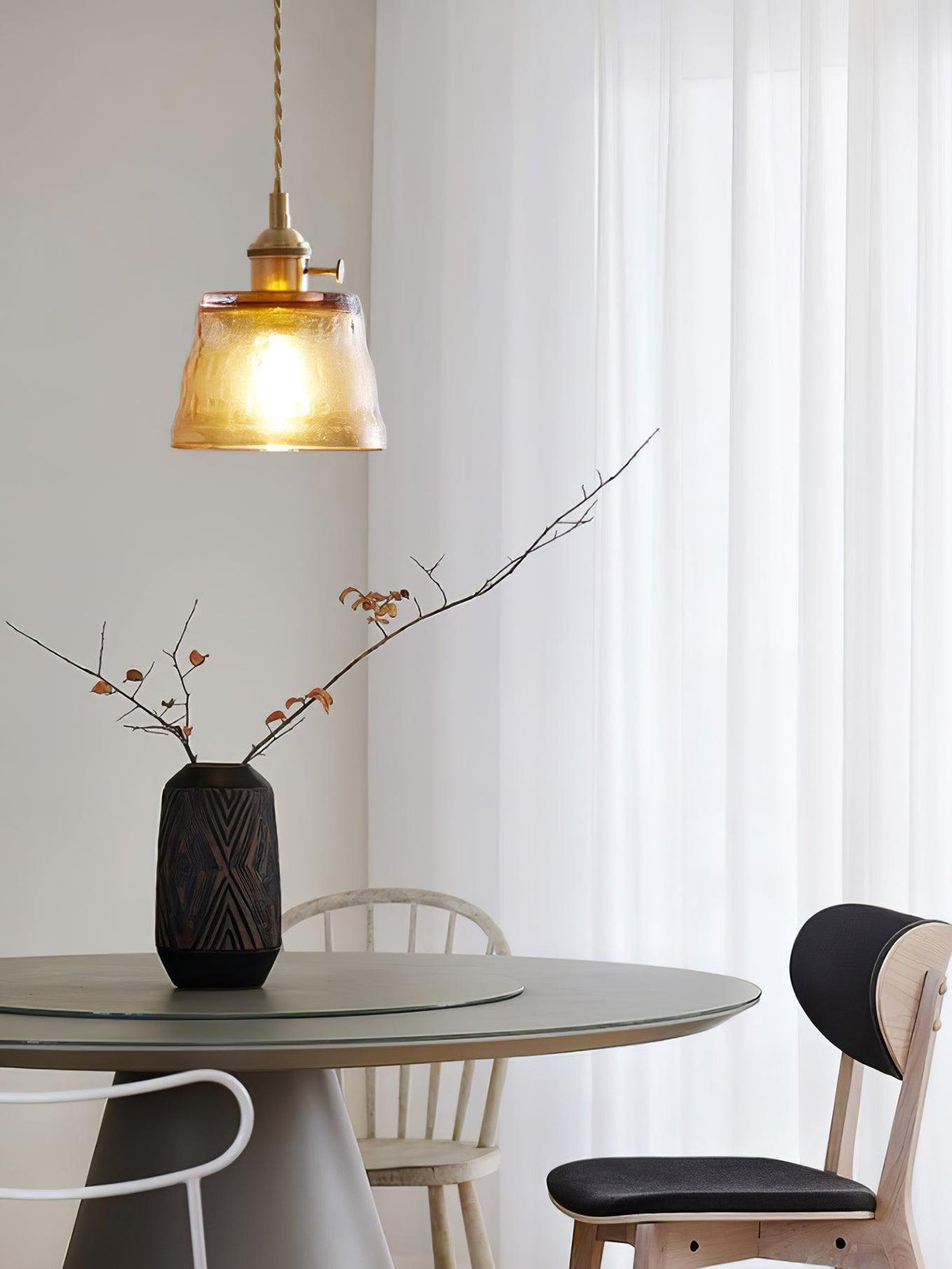 Lioreraya hanglamp van koper glas voor eetkamer