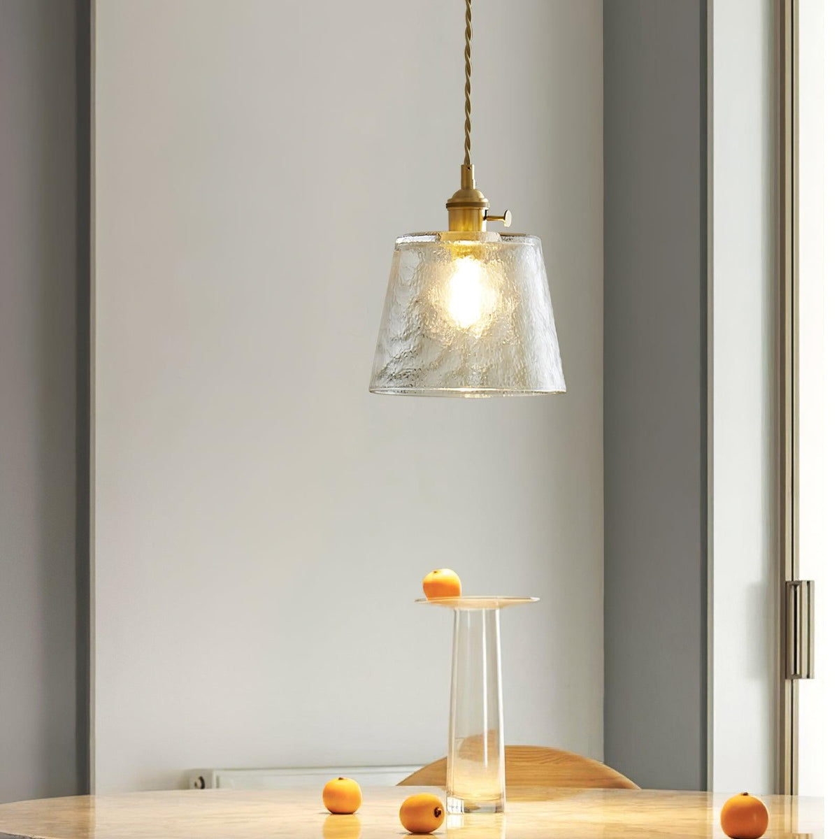 Lioreraya hanglamp van koper glas voor eetkamer