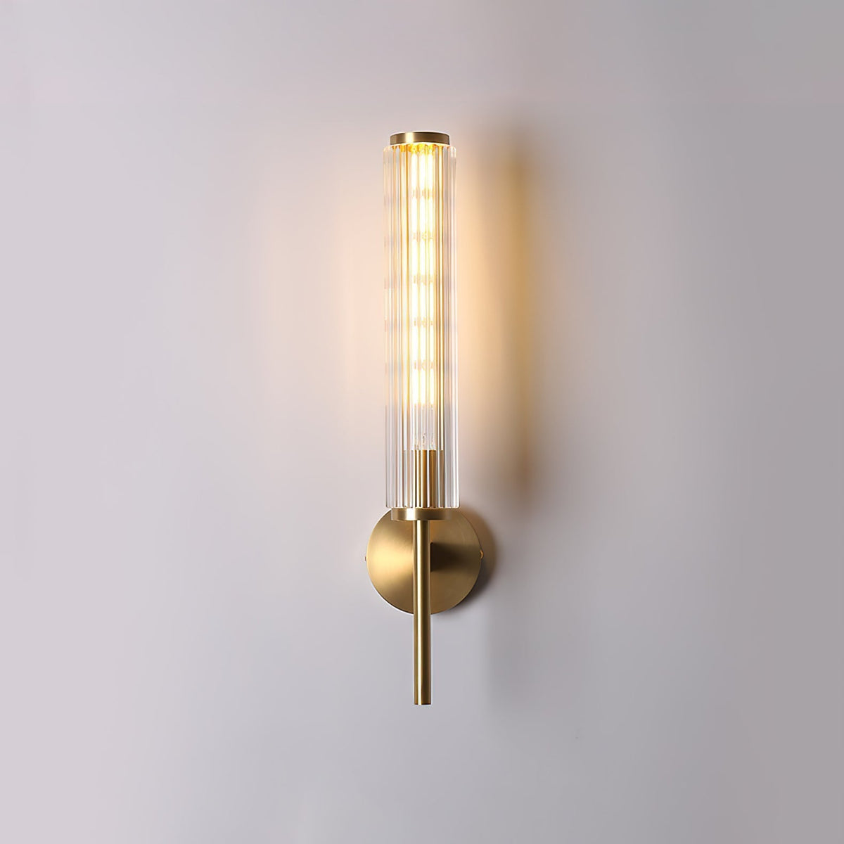 Faylen Premium Lineaire wandlamp van messing en glas