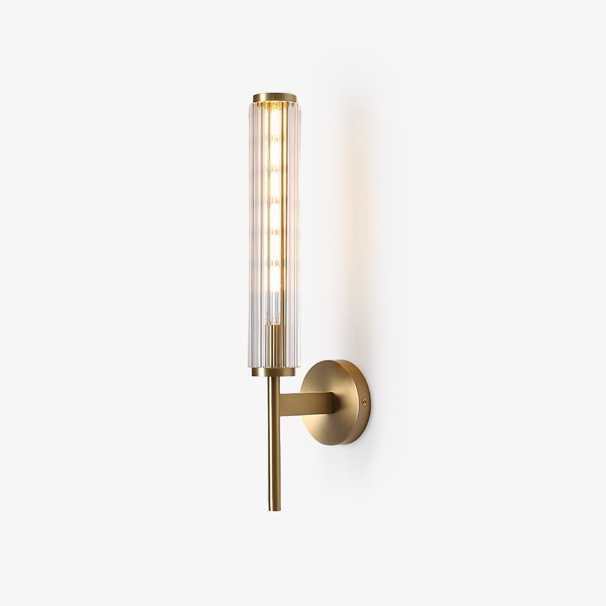 Faylen Premium Lineaire wandlamp van messing en glas