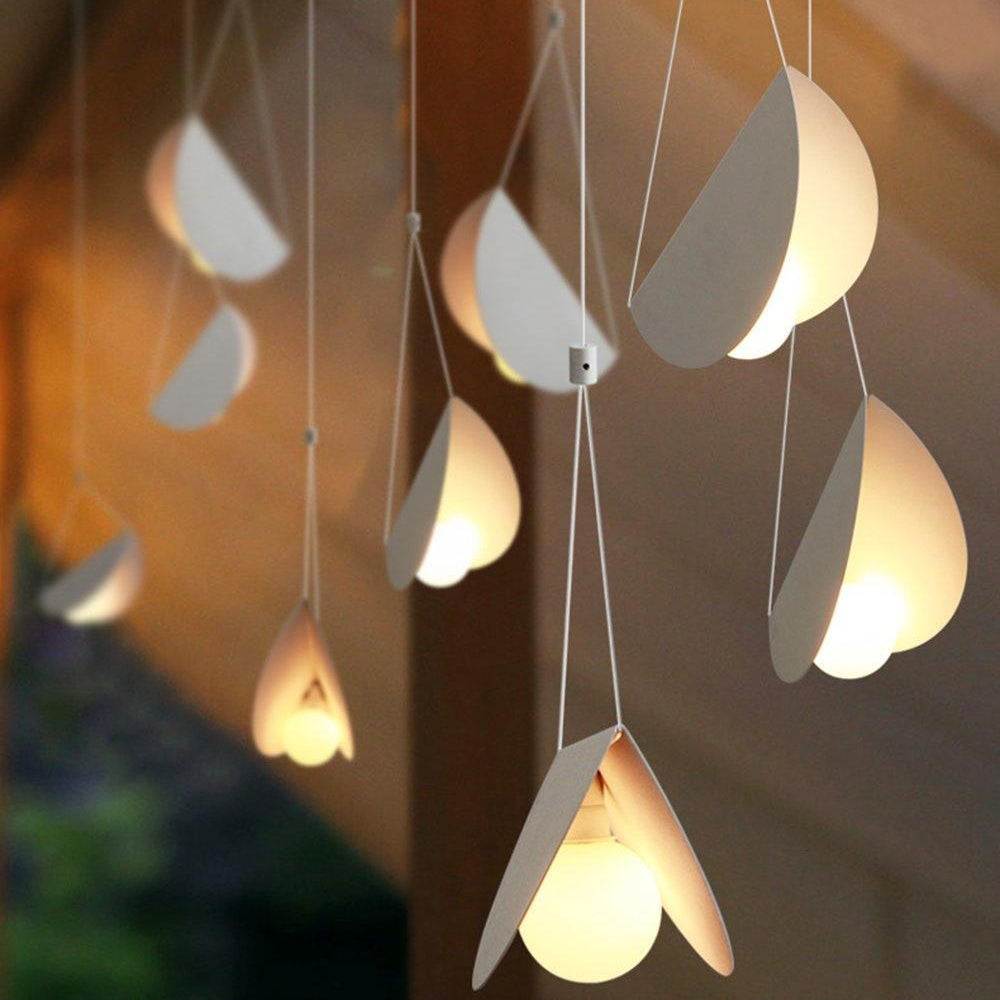 Eveline Moderne Design LED Hanglamp 7 Kleuren Metaal/Glas Woon/Slaap/Eetkamer