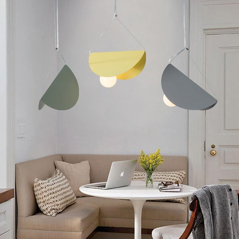 Eveline Moderne Design LED Hanglamp 7 Kleuren Metaal/Glas Woon/Slaap/Eetkamer