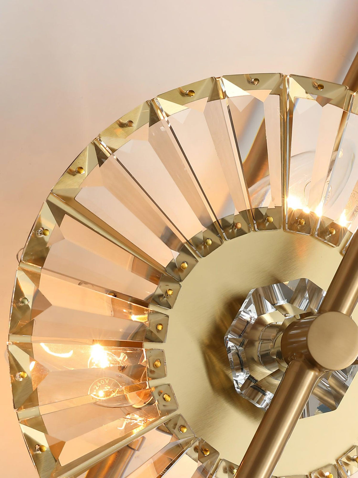 Cilirel Postmodern Luxe Goud Kristal wandlamp