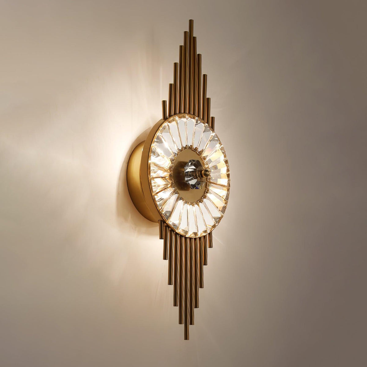 Cilirel Postmodern Luxe Goud Kristal wandlamp