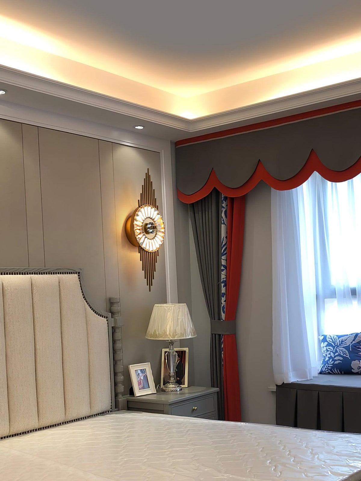 Cilirel Postmodern Luxe Goud Kristal wandlamp