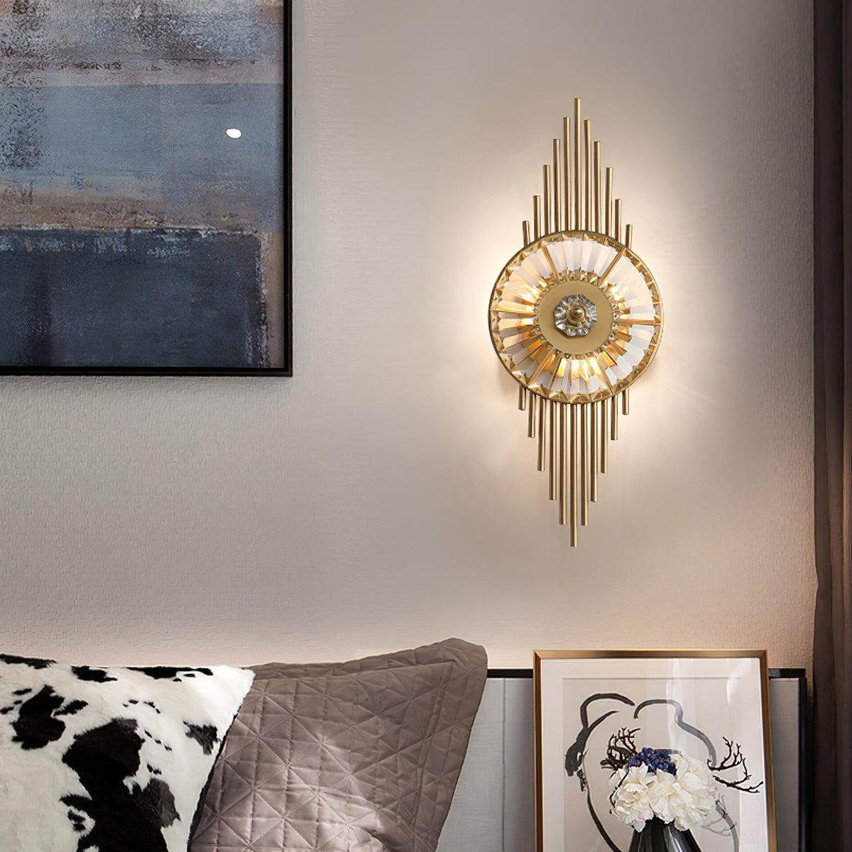 Cilirel Postmodern Luxe Goud Kristal wandlamp