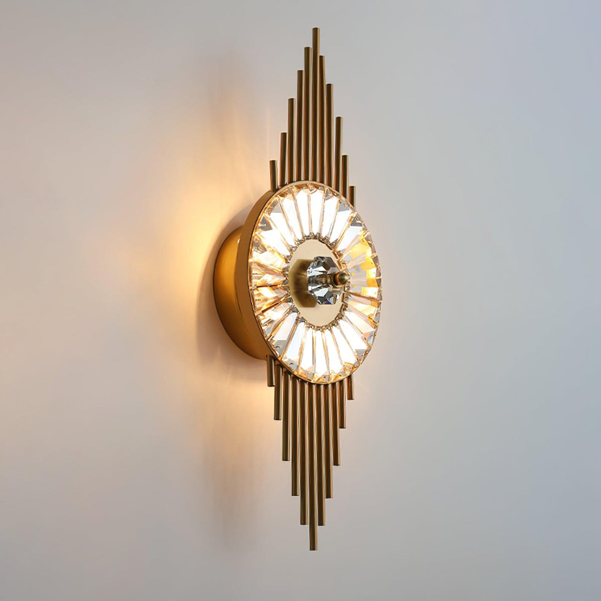 Cilirel Postmodern Luxe Goud Kristal wandlamp
