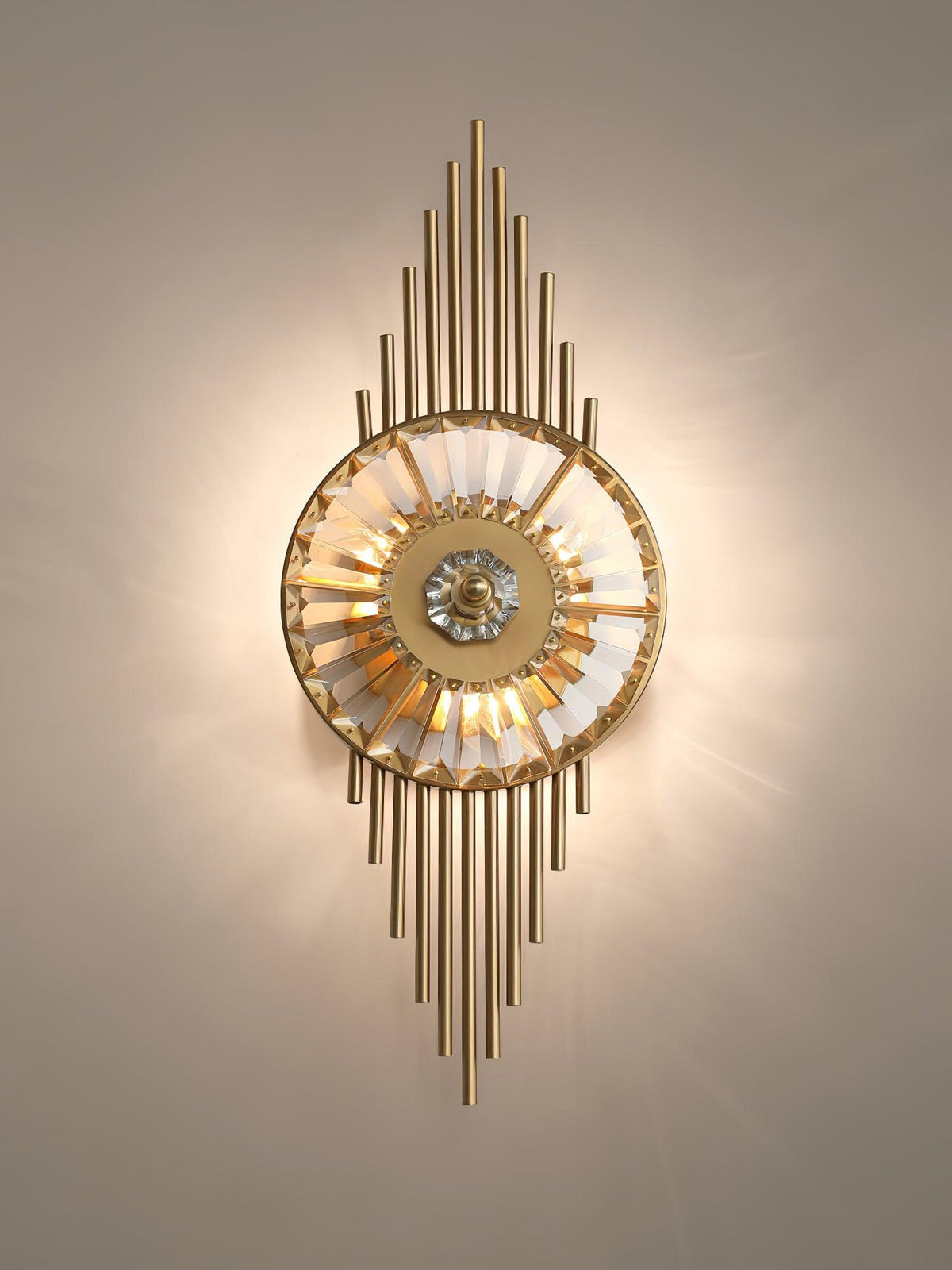 Cilirel Postmodern Luxe Goud Kristal wandlamp