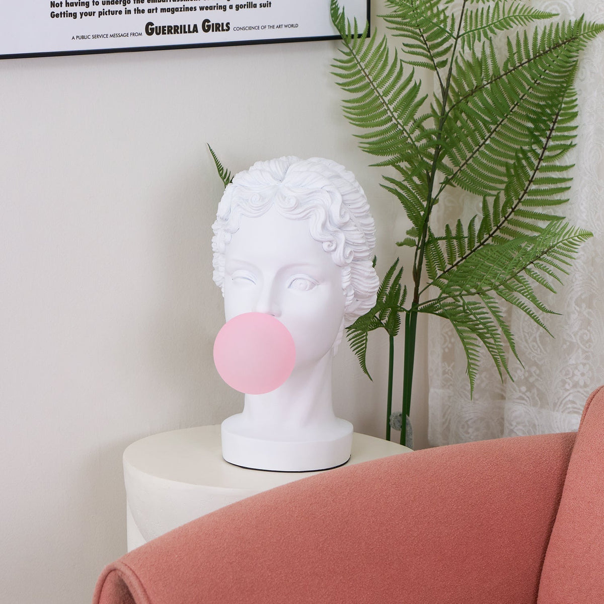 Aurrinel sculpturale tafellamp van hars
