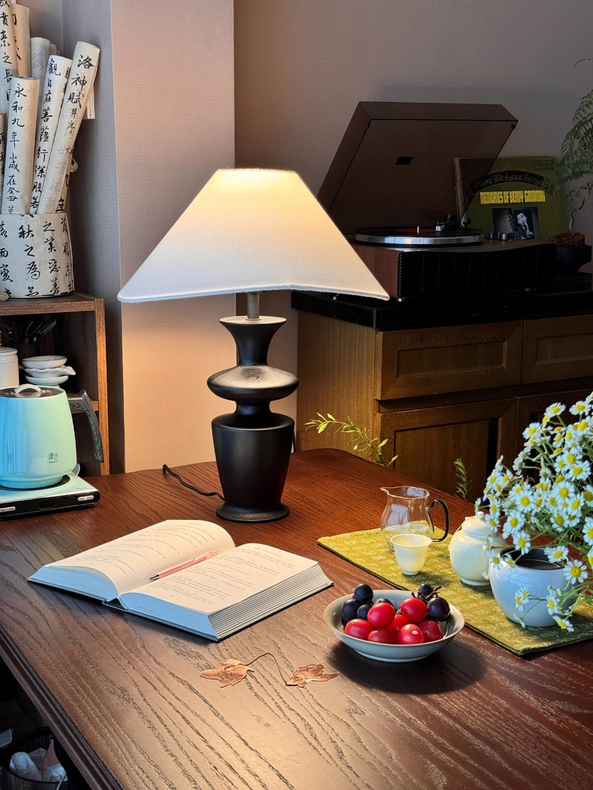 Arius Vintage Houten tafellamp
