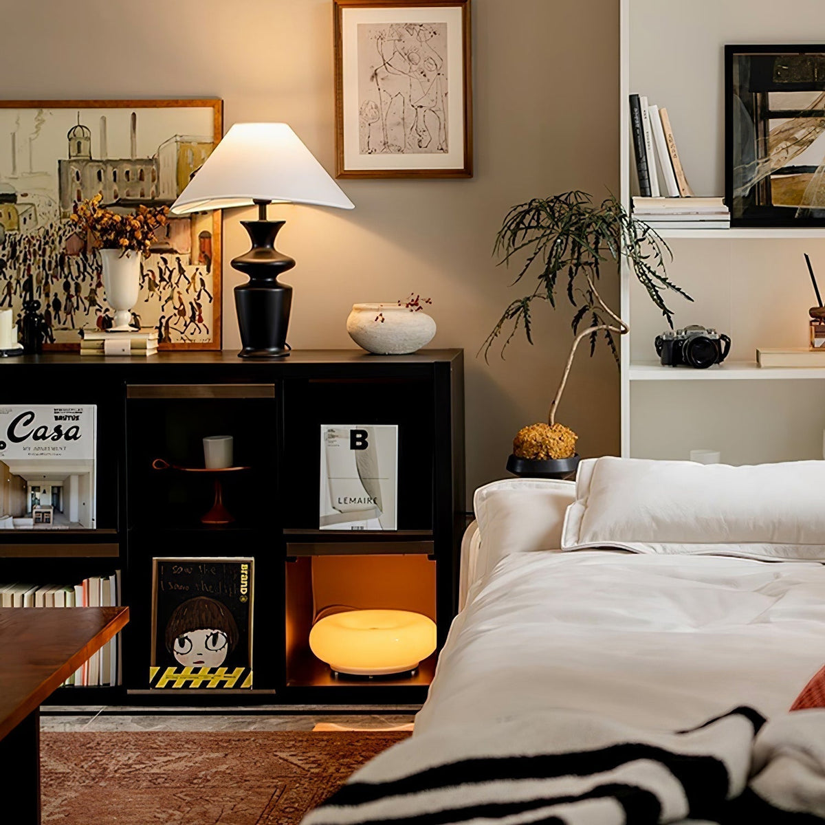 Arius Vintage Houten tafellamp