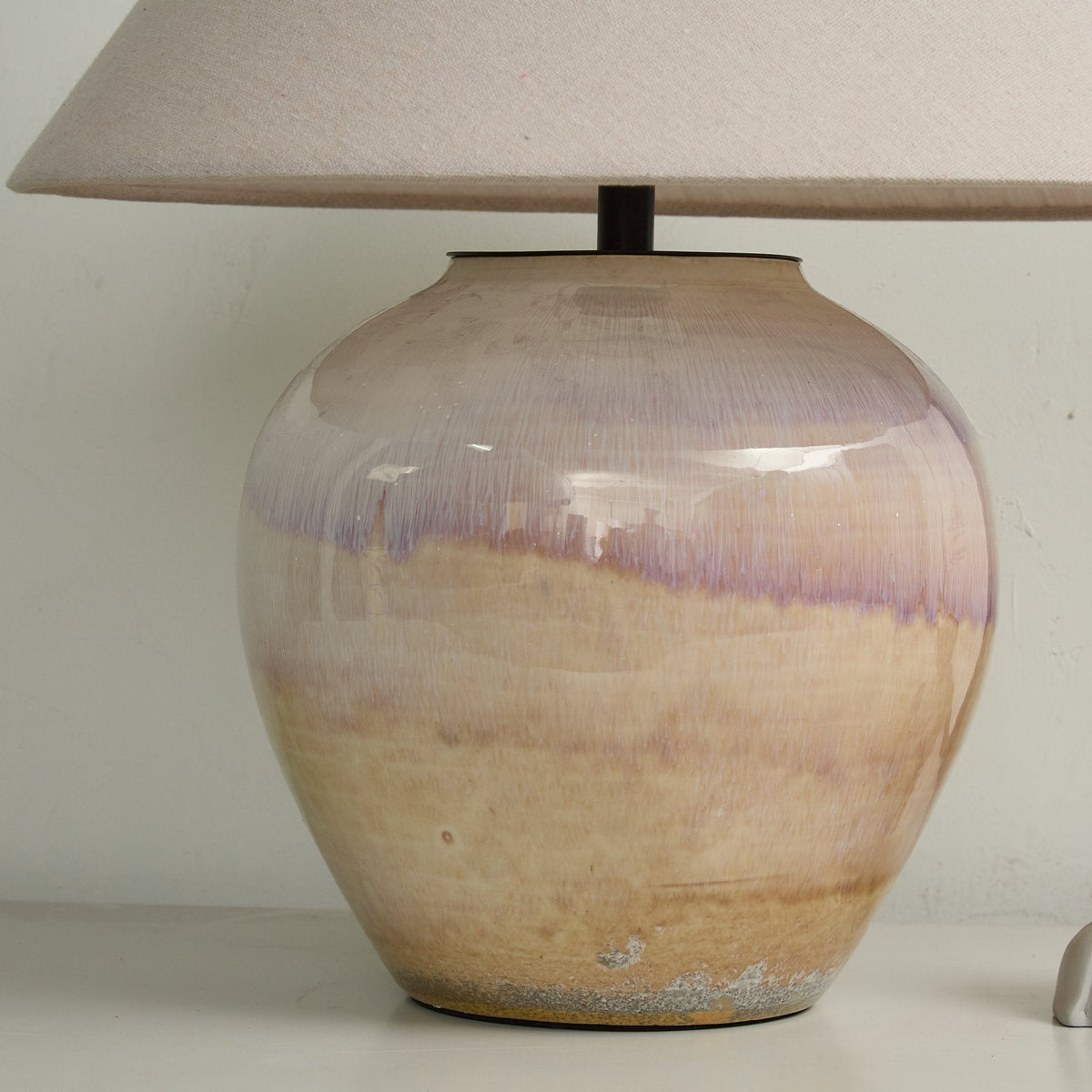 Gradient Hued keramische Jar tafellamp