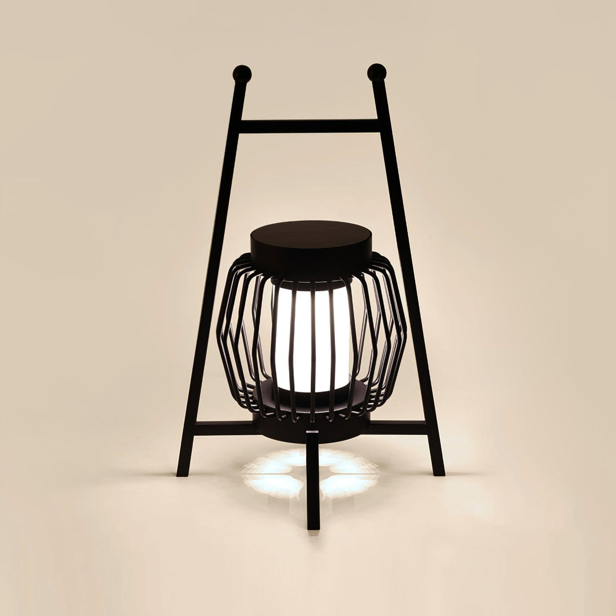 Vithair Oriental vloerlamp van hout voor buiten