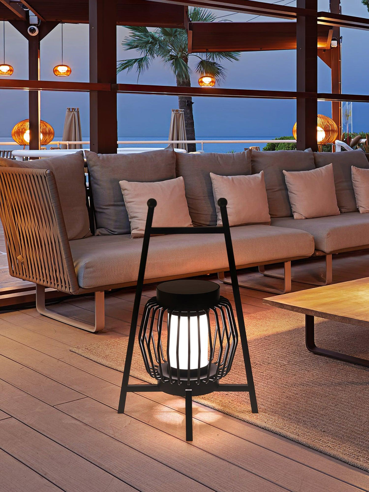 Vithair Oriental vloerlamp van hout voor buiten