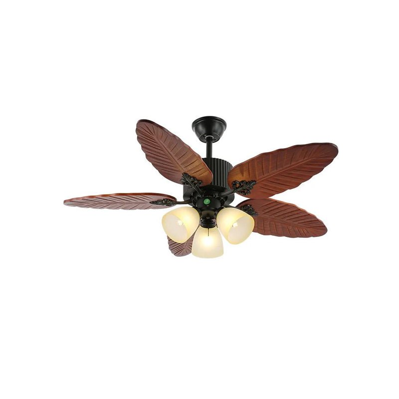 Palmoré plafondventilator met verlichting van hout
