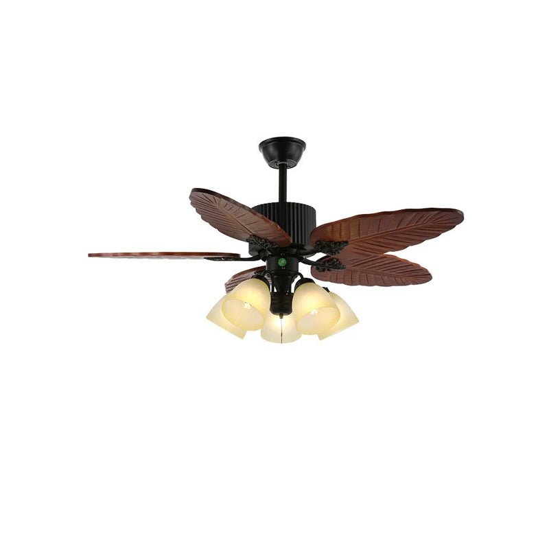 Palmoré plafondventilator met verlichting van hout