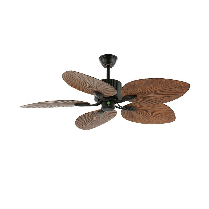 Virel Tropical hout plafondventilator met verlichting