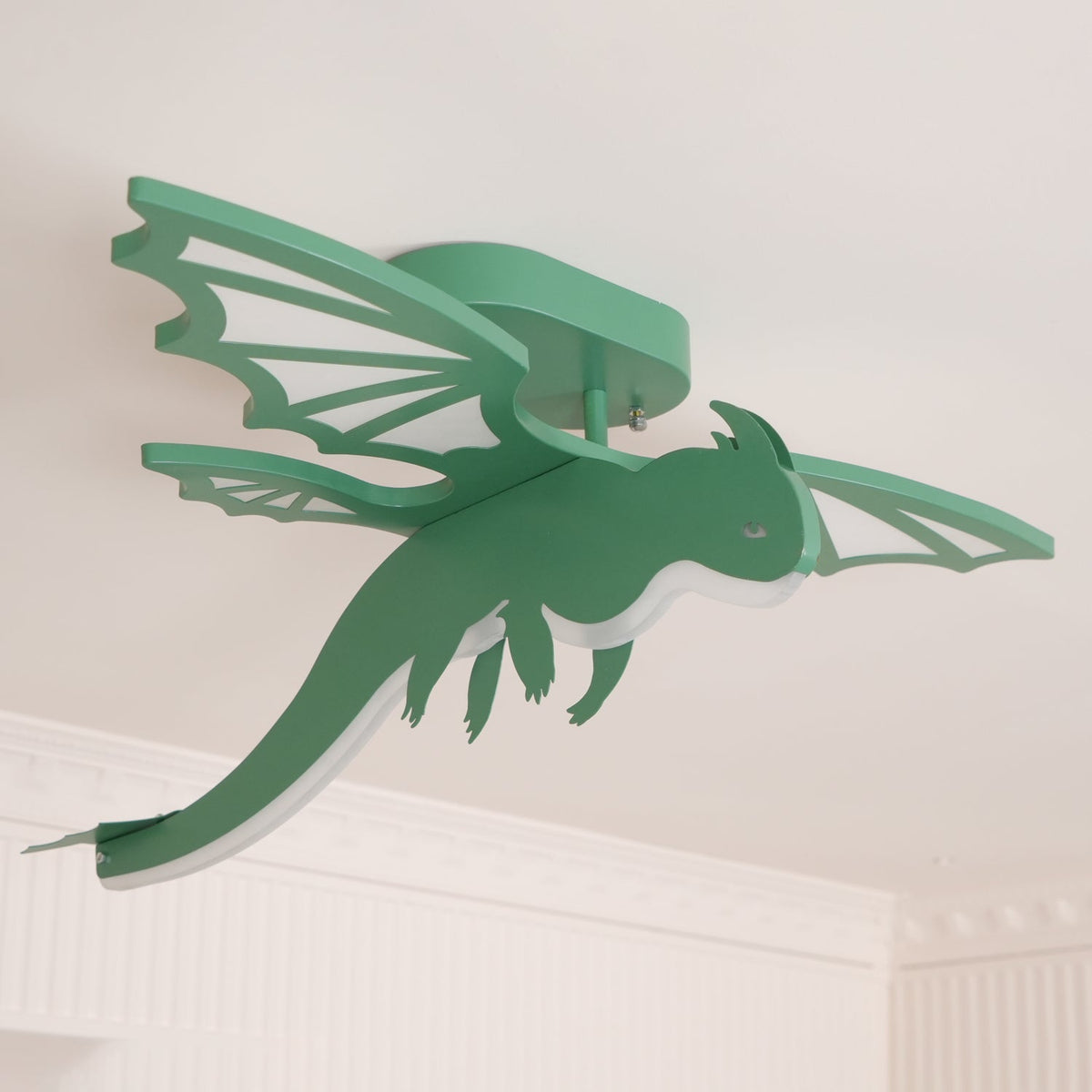 Miriora plafondlamp Groen Dinosaurus LED