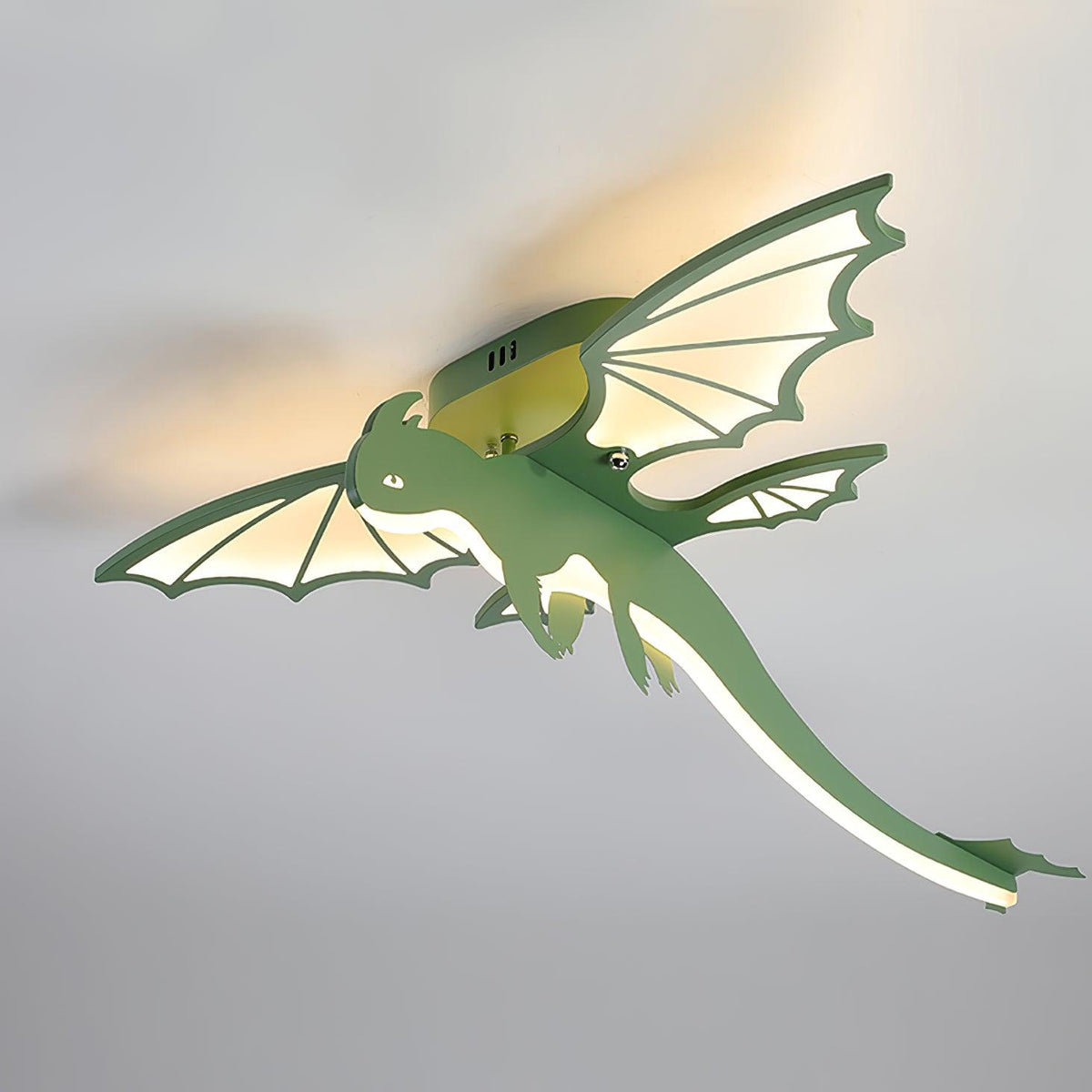 Miriora plafondlamp Groen Dinosaurus LED