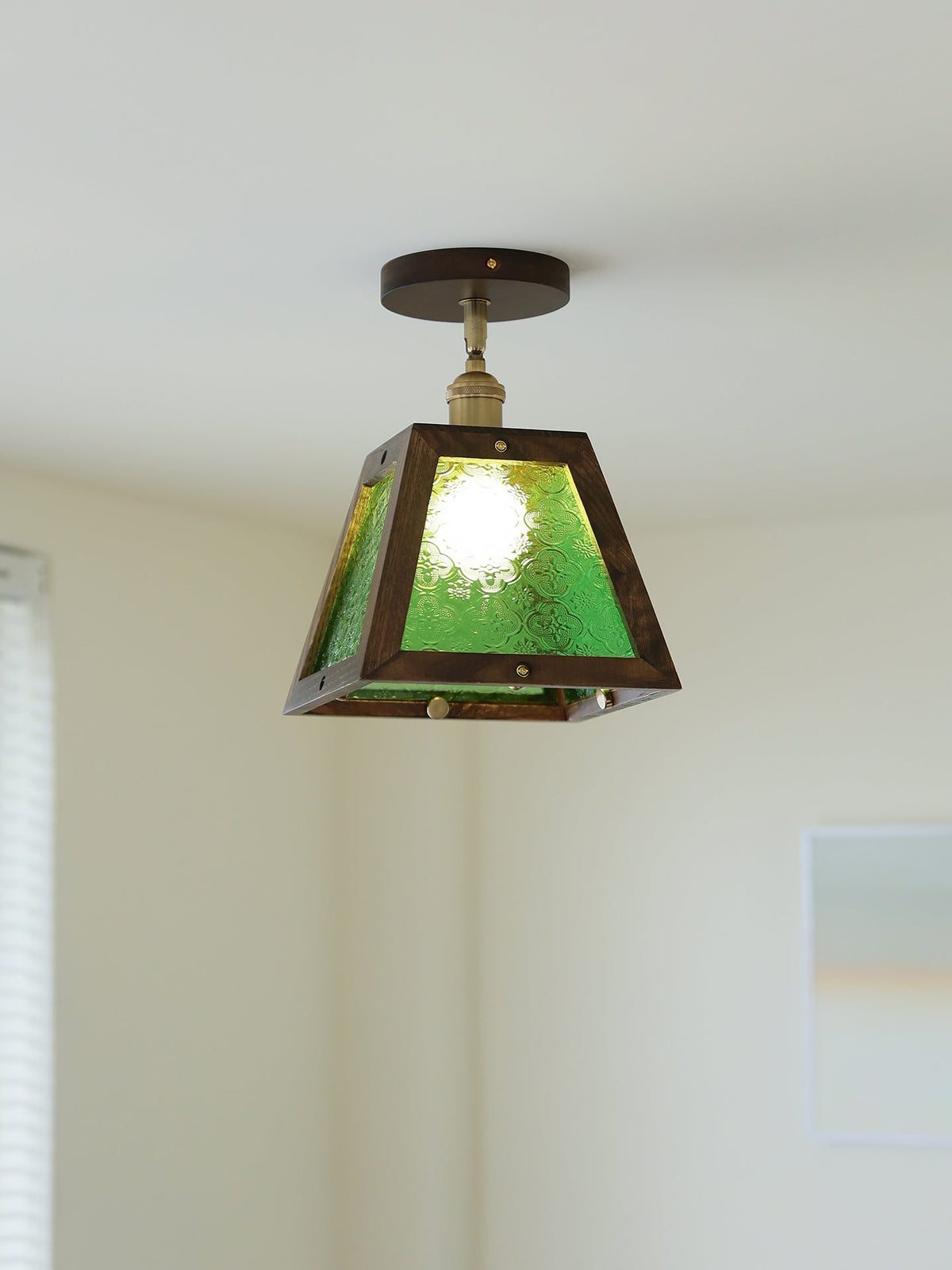 Edmund Groen gepatenteerd glas plafondlamp