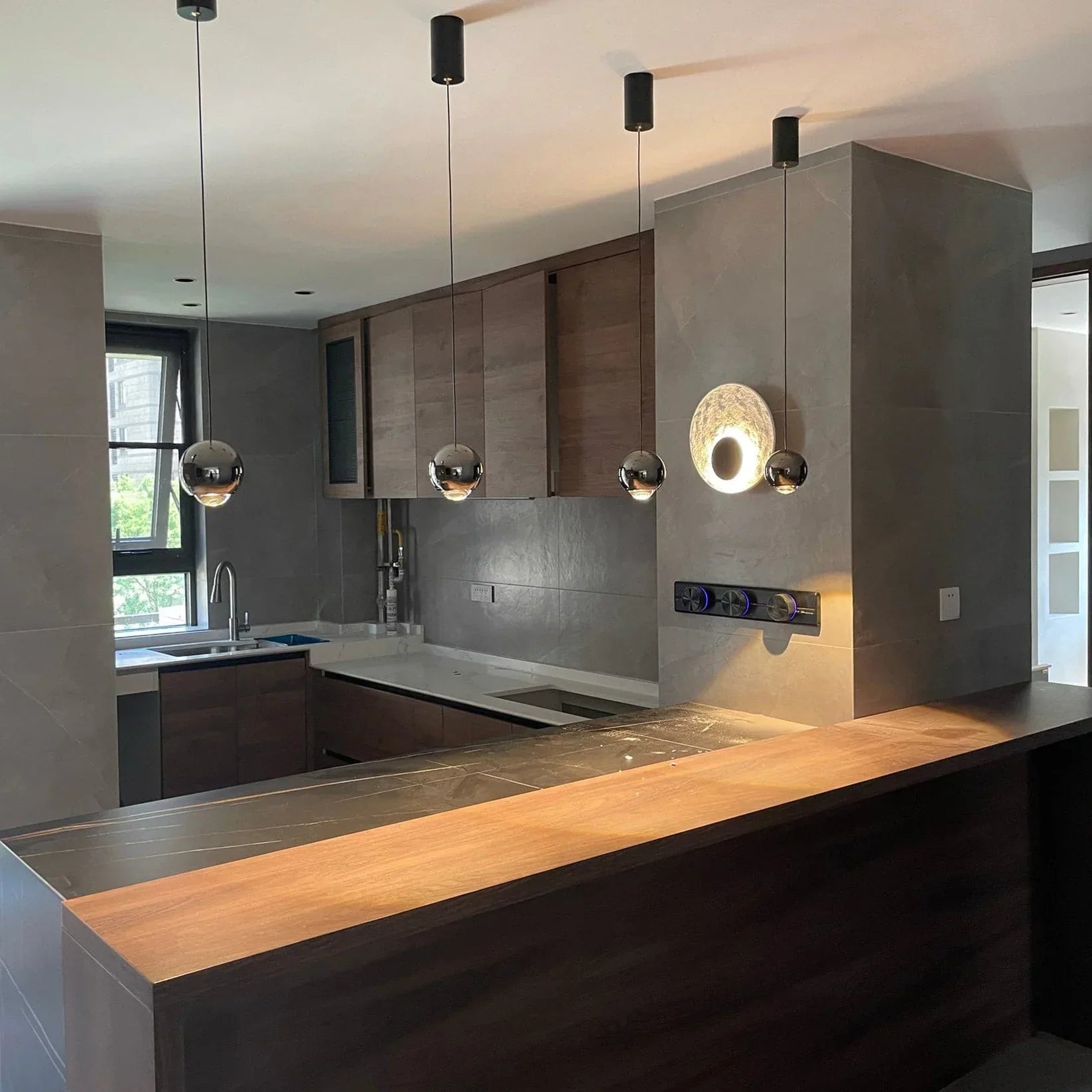 Byers Modern LED Ronde Hars Wandlamp Slaapkamer Eetkamer