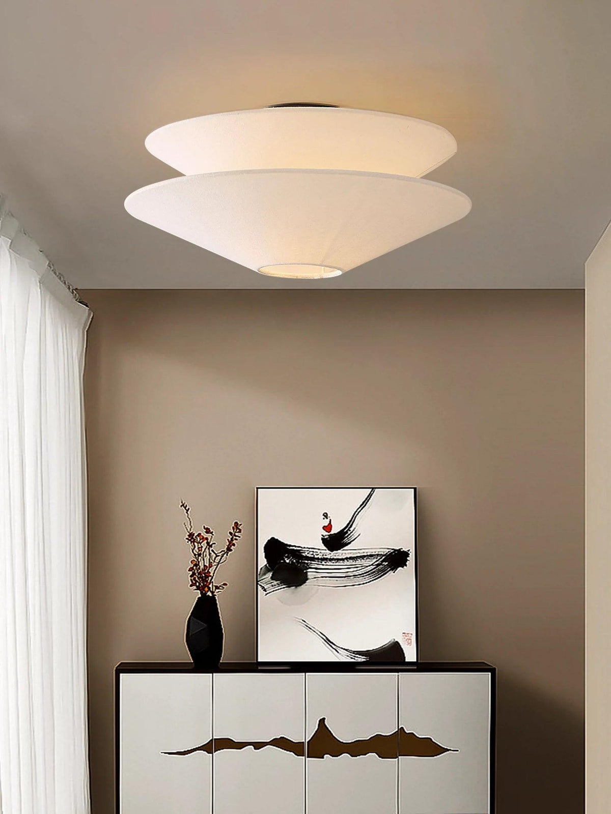 Ealo Noordse kunst stof Vlakke plafondlamp