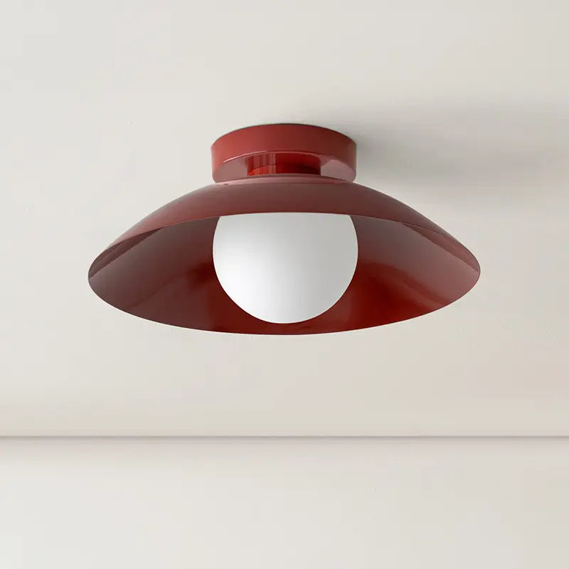Cairns Modern Plafondlamp Zwart Rode Metaal Woonkamer Slaapkamer