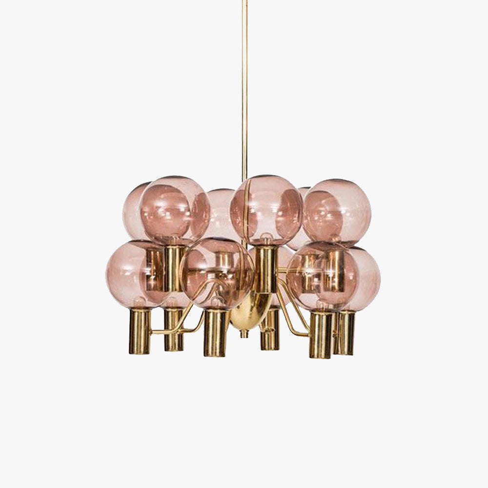 Valentina Moderne LED Kroonluchter Metaal Glas Woonkamer