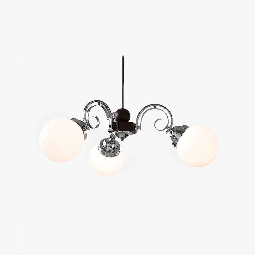 Valentina Vintage Crème Kroonluchter Glas Woonkamer Slaapkamer