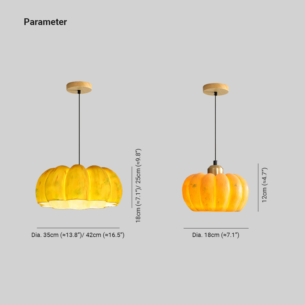 Nielsen Pompoen Hanglampen Geel Hars Slaapkamer Eetkamer