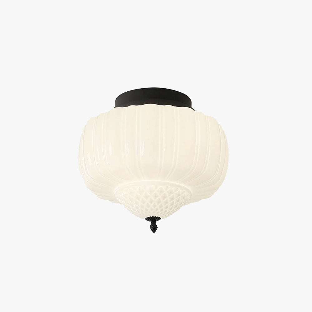 Nielsen Moderne Inbouwmontage Plafondlamp Metaal Glas Slaapkamer