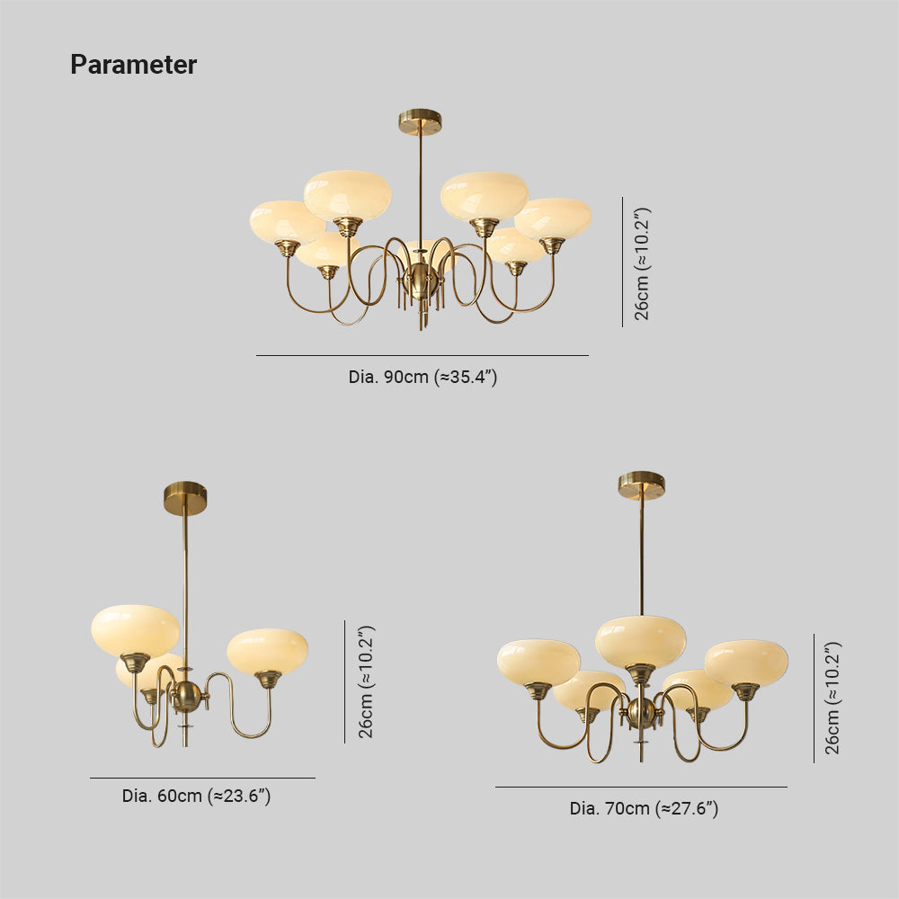 Nielsen Vintage LED Metaal Glas Hanglampen Woonkamer