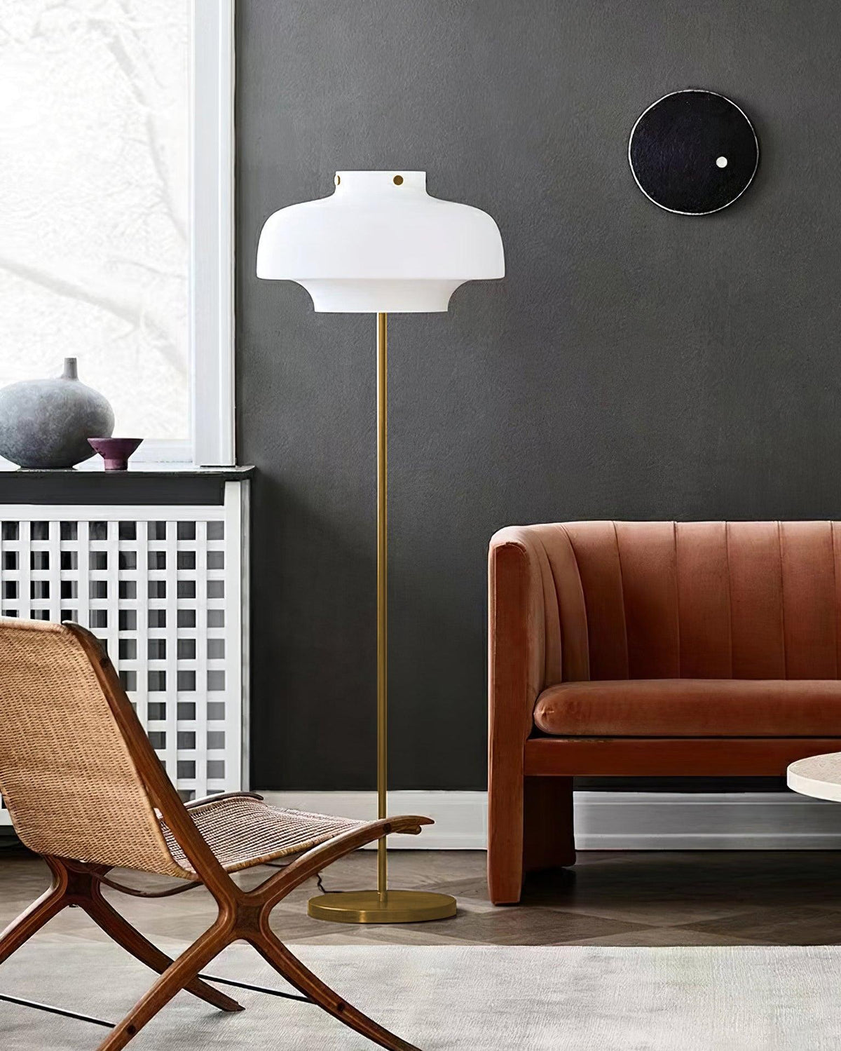 Olzoril Moderne vloerlamp van marmer