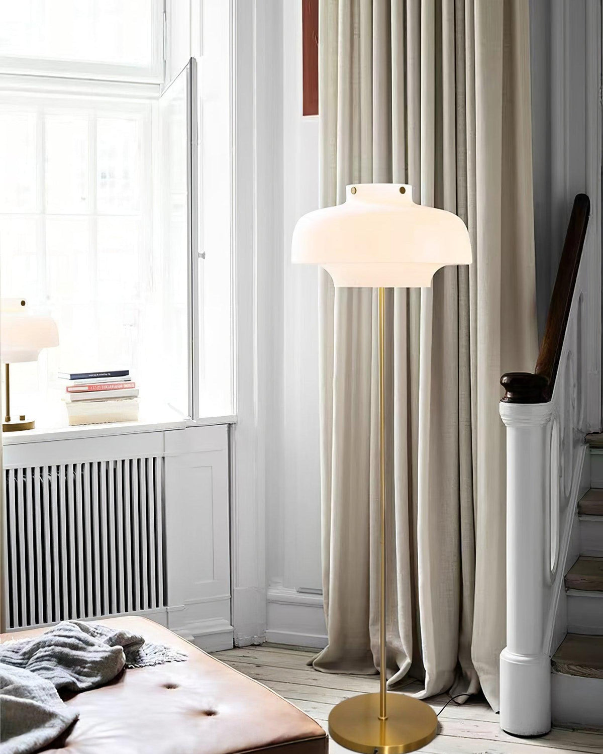 Olzoril Moderne vloerlamp van marmer