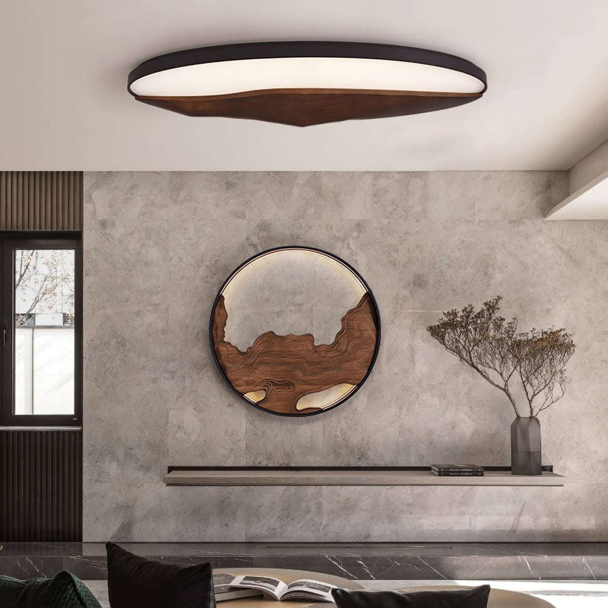 Vishaarae Scandi houten plafondlamp