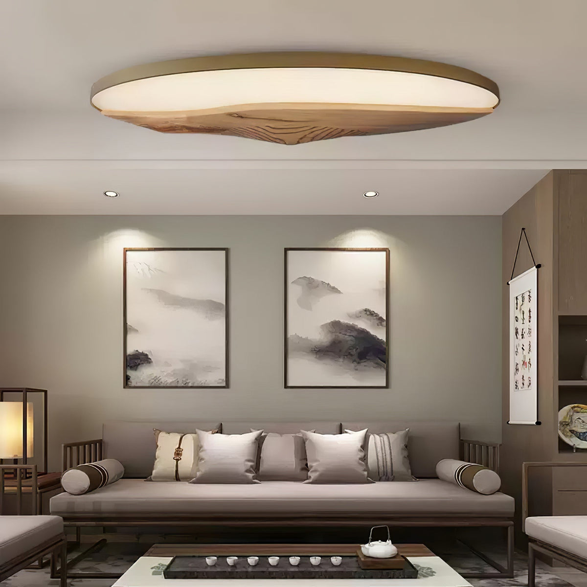 Vishaarae Scandi houten plafondlamp