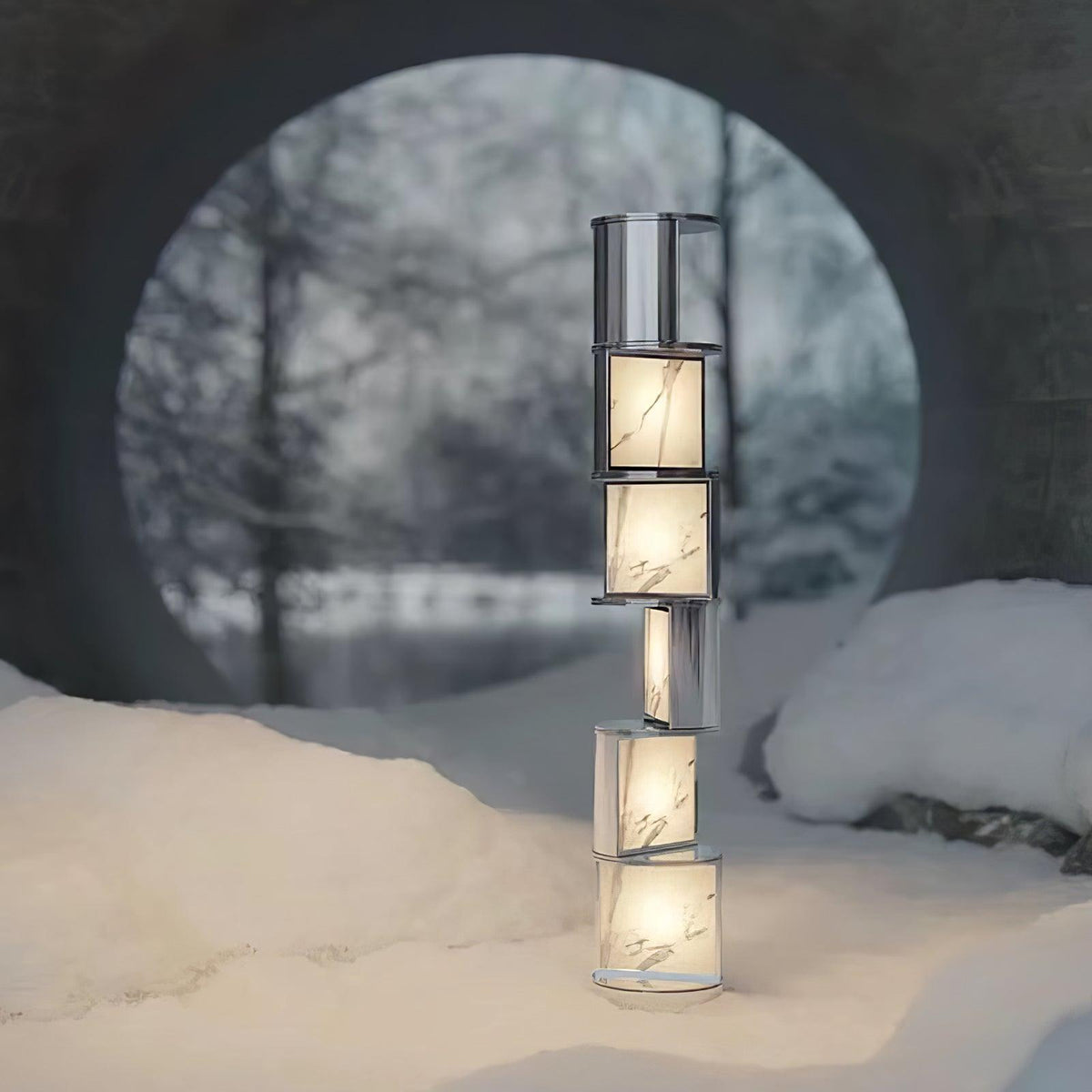 Votary Acrylzuil vloerlamp