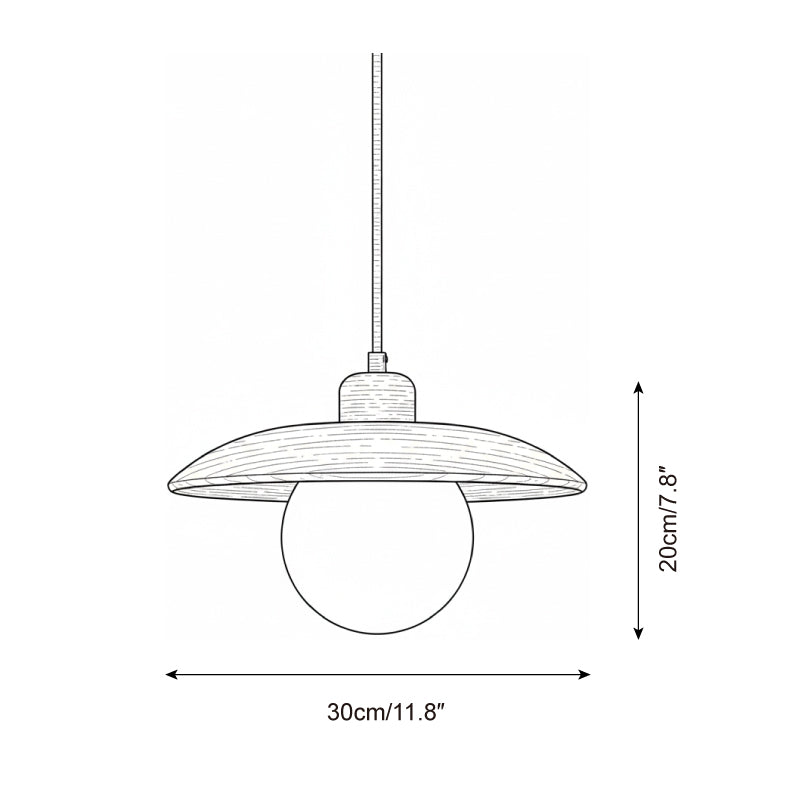 Cirisena hanglamp walnootkleur