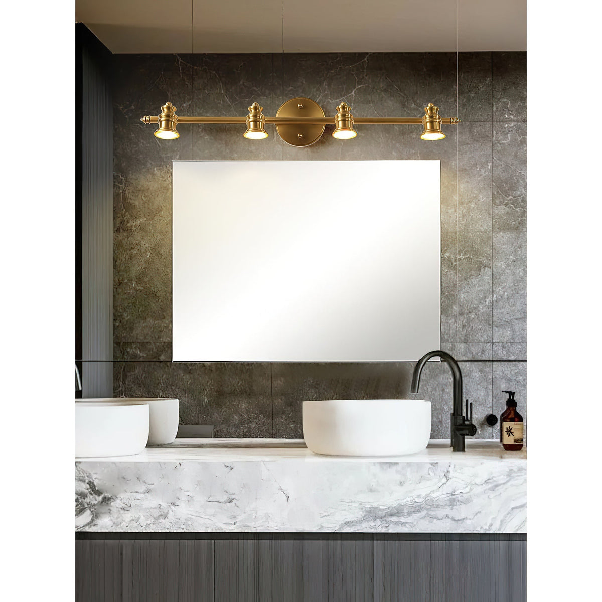 Corten messing wandlamp