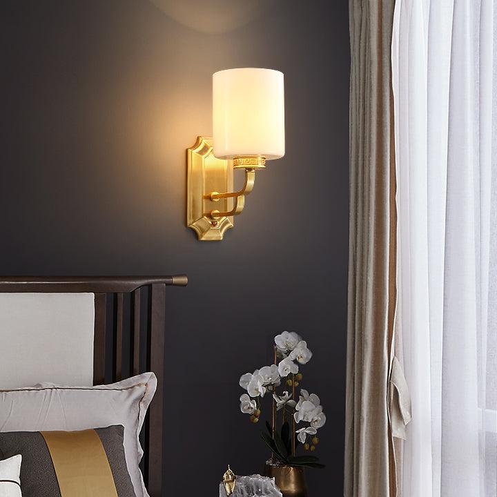 Regal klassieke messing wandlamp