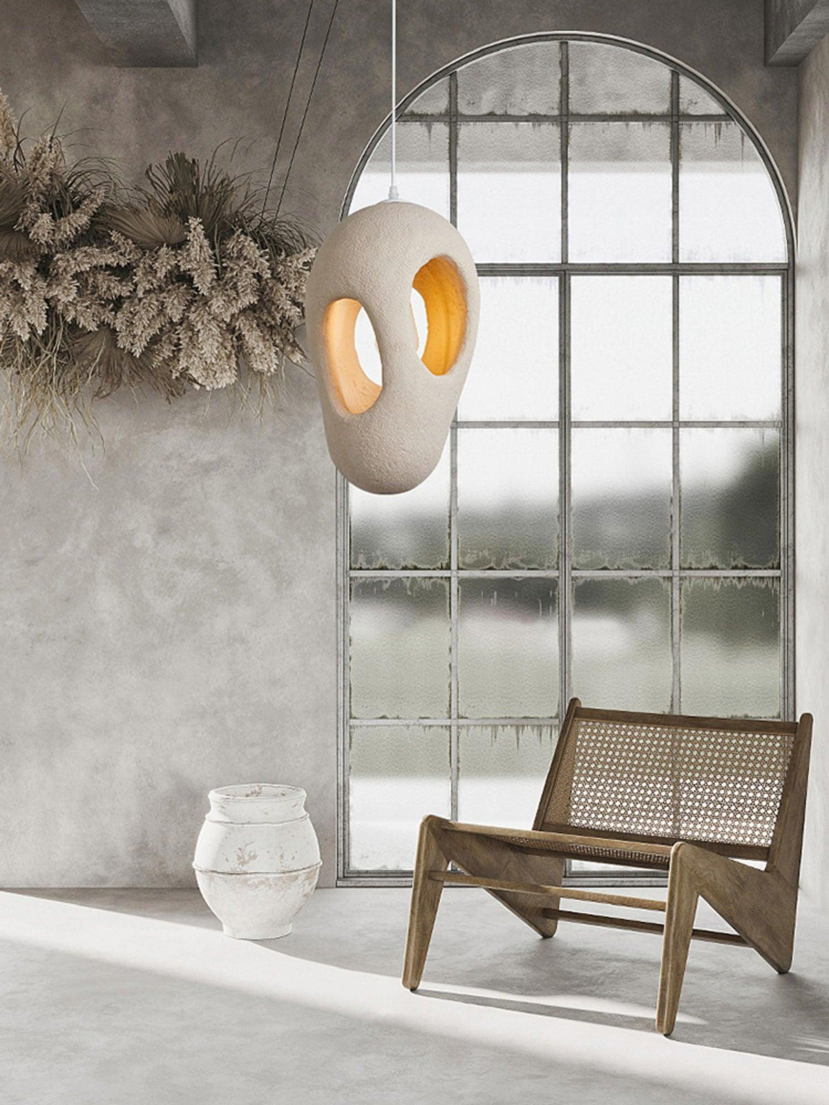 Evenu Beige artistieke hanglamp