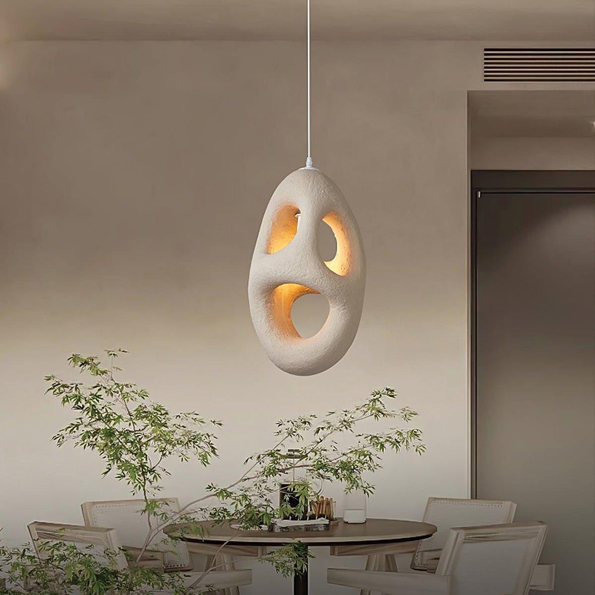 Evenu Beige artistieke hanglamp