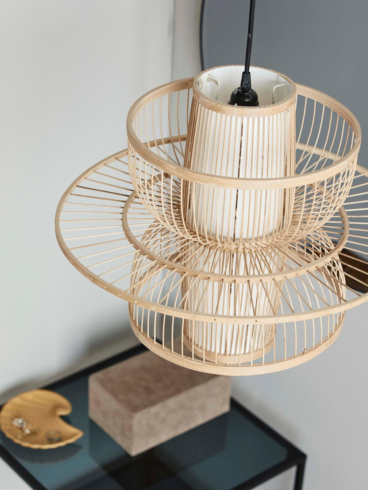 Gsplen Handgemaakte Sigyn hanglamp van Bamboe