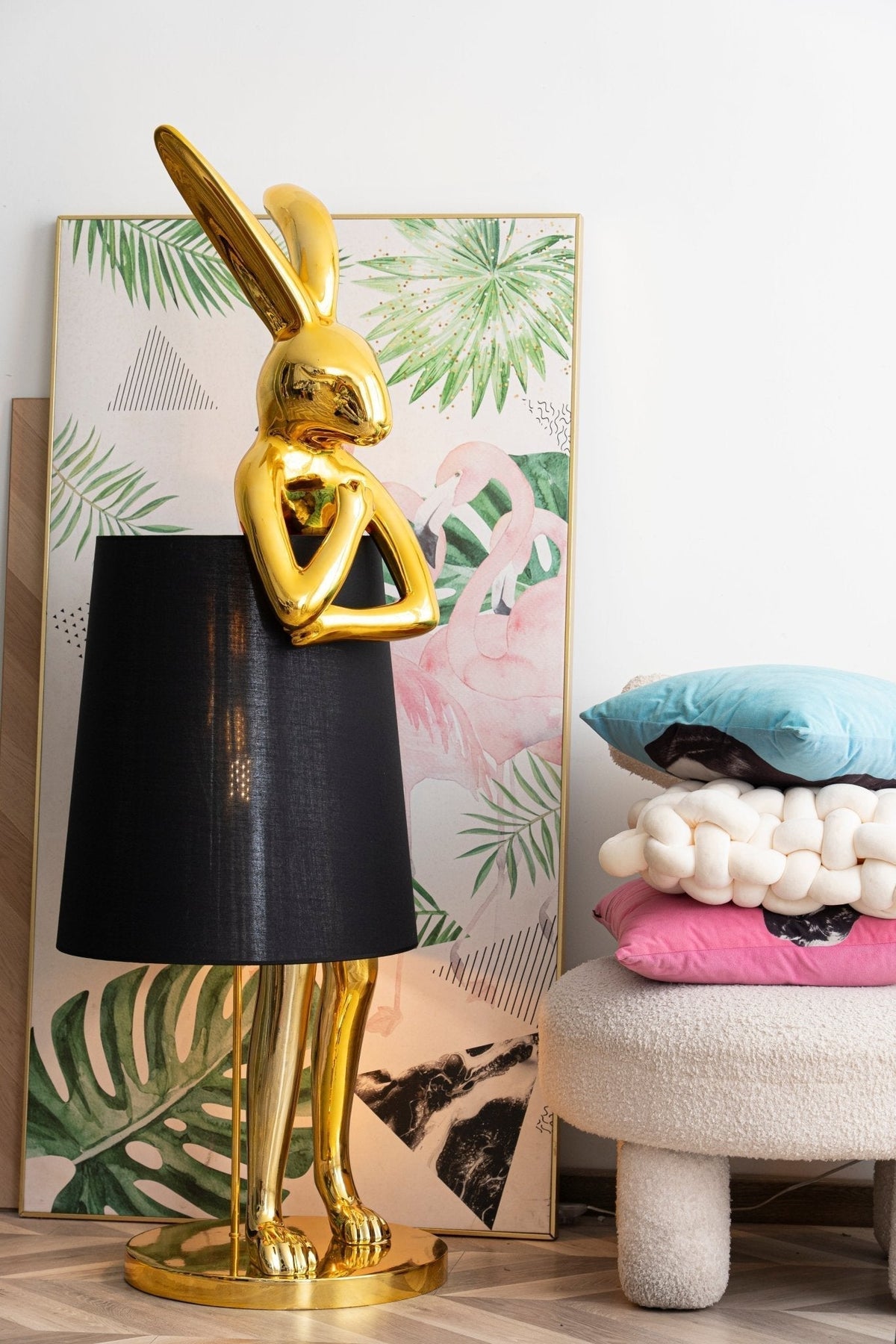 Sedr Luxe vloerlamp met silhouet van een konijn